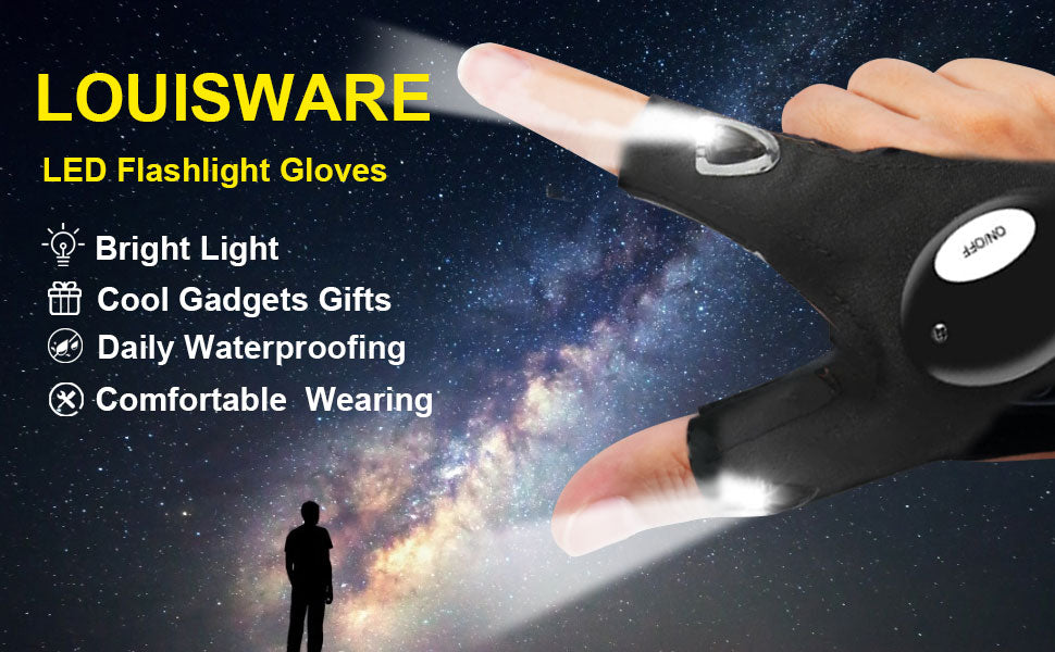 LED Flashlight Gloves -Free your hands!