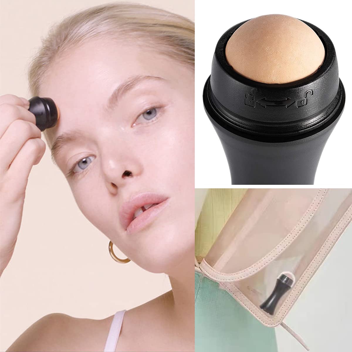 Oil-Absorbing Volcanic Face Roller