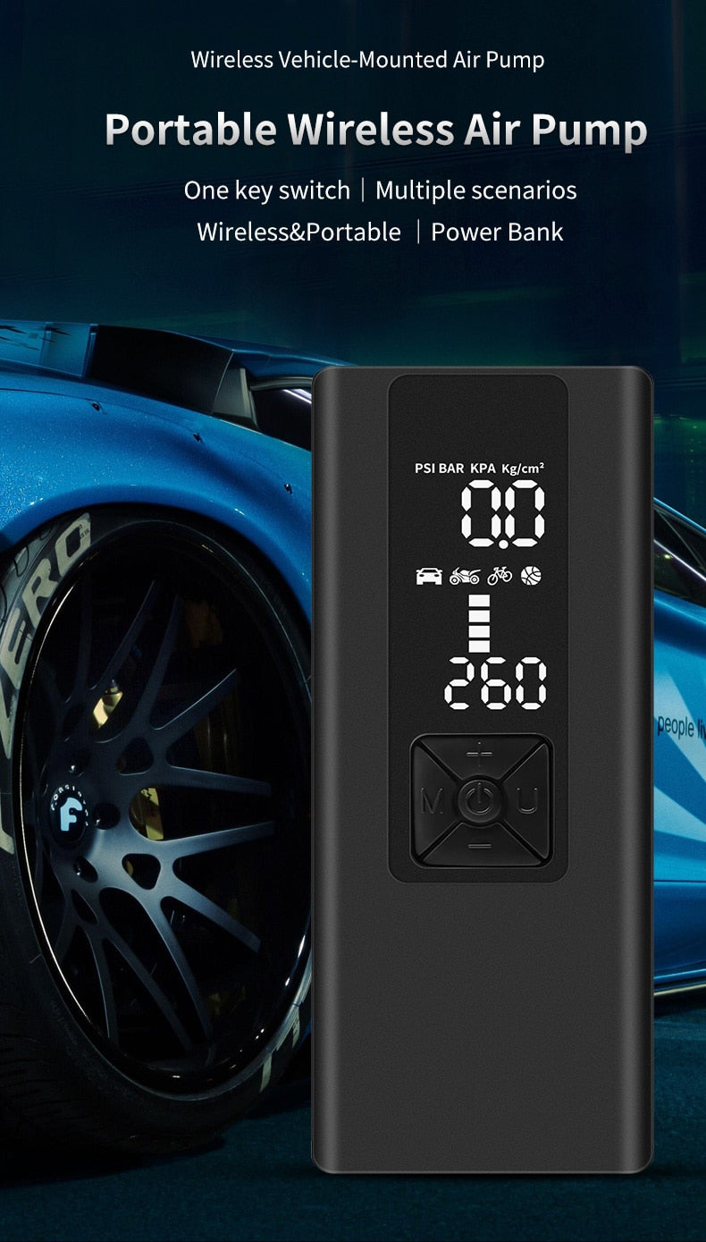 8000mAh Portable Car Air Compressor |