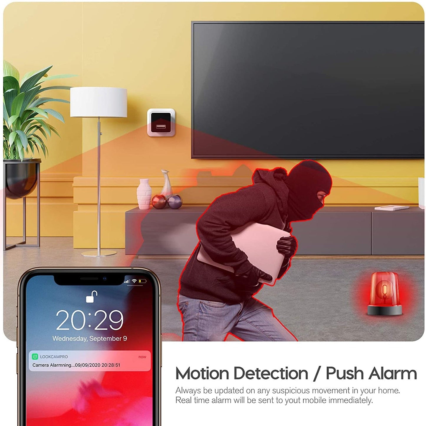 USB Charger Security Camera with Audio
