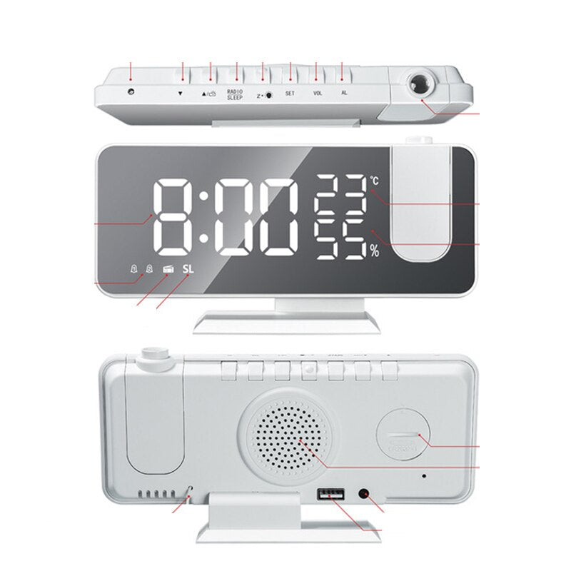 Digital Alarm Clock with built-in FM Radio