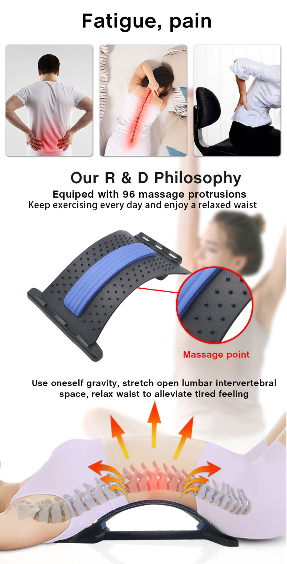 Lumbar Support | Back Massage Stretcher